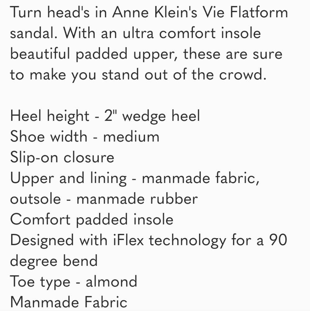 Anne Klein Tan Sandals - 9.5 - Picture 7 of 8